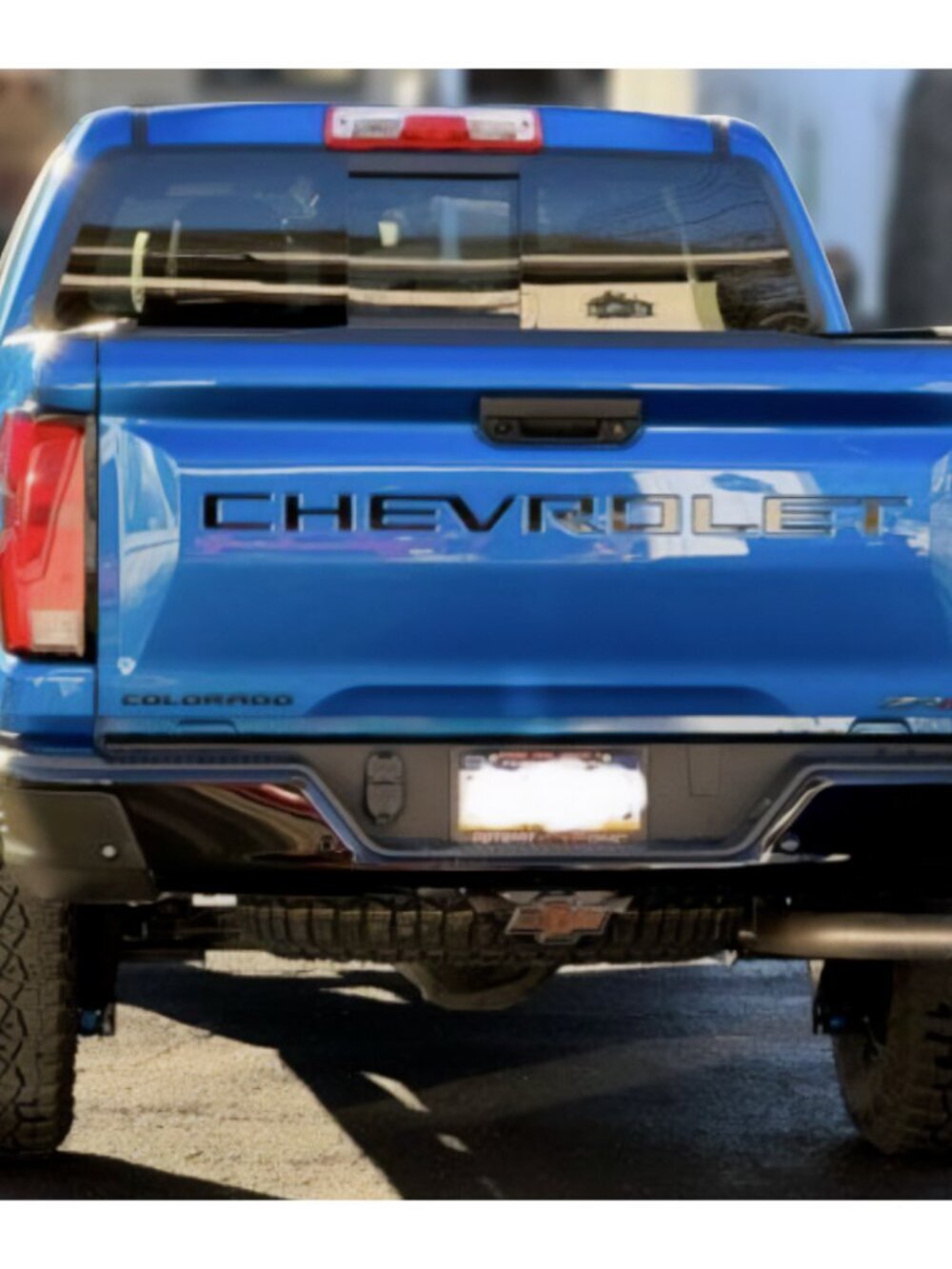Gloss Black Raised Plastic Tailgate Letters Inserts NEW CHEVY COLORADO 2023 2024 - Picture 5 of 16